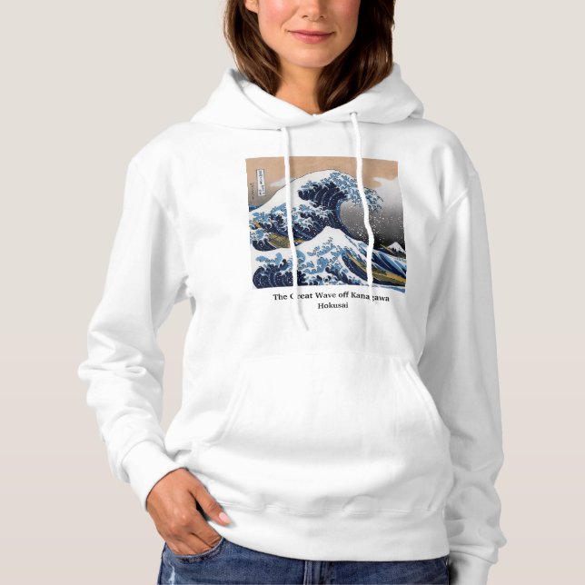 Sudadera Hokusai , "La gran ola de Kanagawa" (Anverso)