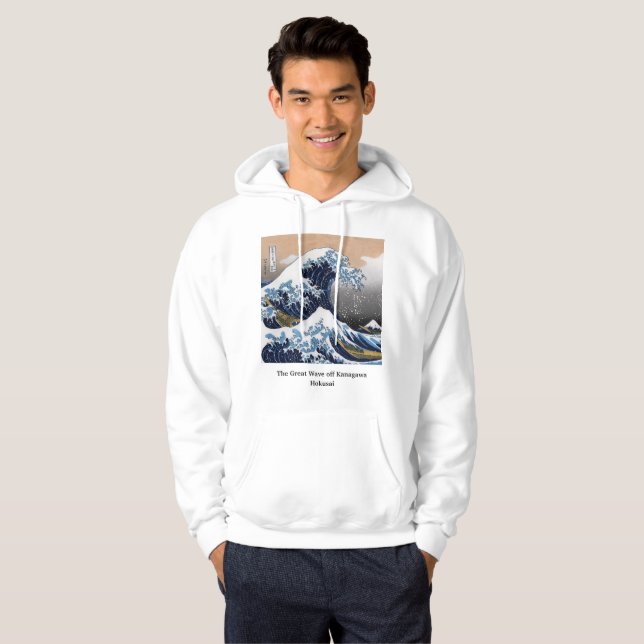 Sudadera Hokusai , “ The Great Wave off Kanagawa ” (Anverso completo)