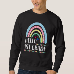 Sudadera Hola, 1º Grado Bienvenidos De Nuevo A Los Maestros