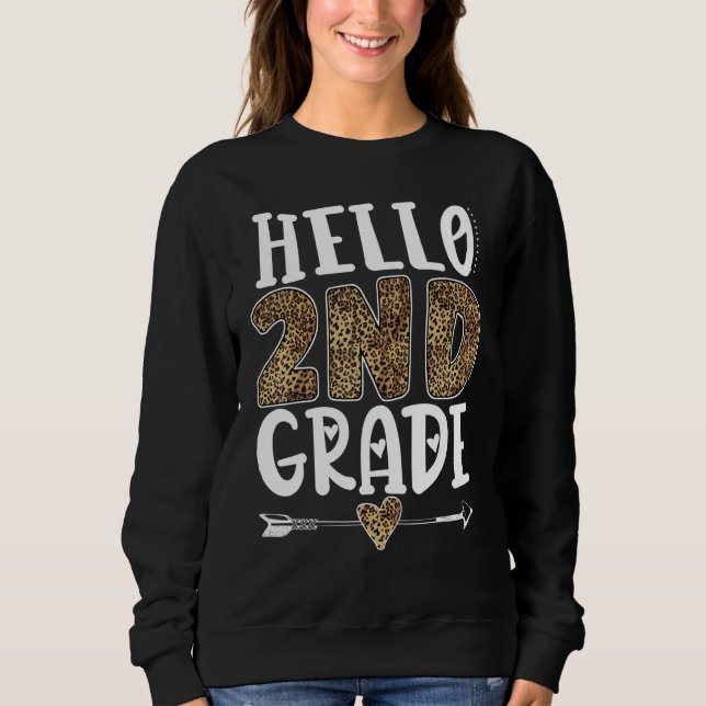 Sudadera Hola, 2º grado de Leopard, segundo curso de estudi (Anverso)