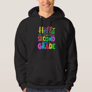 Sudadera Hola 2do Grado Maestra Linda Niños Niñas De Vuelta
