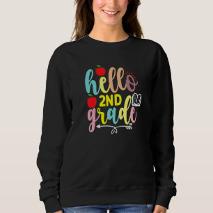 Sudadera Hola 2do Segundo Grado Vuelta Al Colegio Tie Dye N
