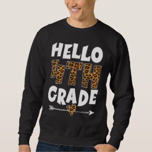 Sudadera Hola, 4° grado de Leopard, cuarto curso de estudio