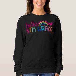 Sudadera Hola, 5° Grado Arcoiris para profesores estudiante