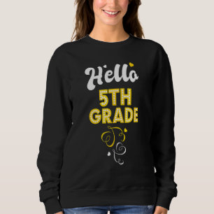 Sudadera Hola 5to Grado Vuelta al Colegio Quinto Grado