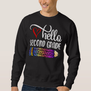 Sudadera Hola a los niños de 2º grado de Maestros de tinte 