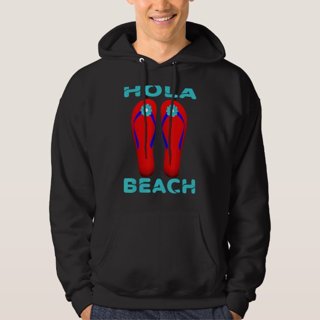 Sudadera Hola Beach Vacation Summer Flip Flops 12 (Anverso)