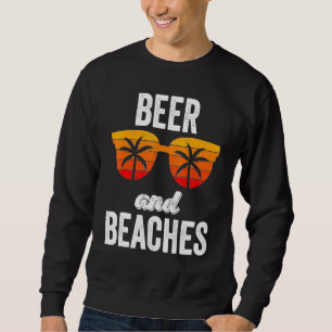 Sudadera Hola Bebe Vintage Holiday Beer Beach And Palm