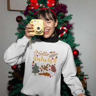 Sudadera Hola Calabazas, Vibes otoño otoño otoño de otoño