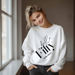 Sudadera Hola cincuenta modernos minimalista elegante cumpl