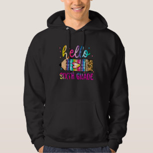 Sudadera Hola Corbata de Leopardo de Sexto Grado Dye Lápiz