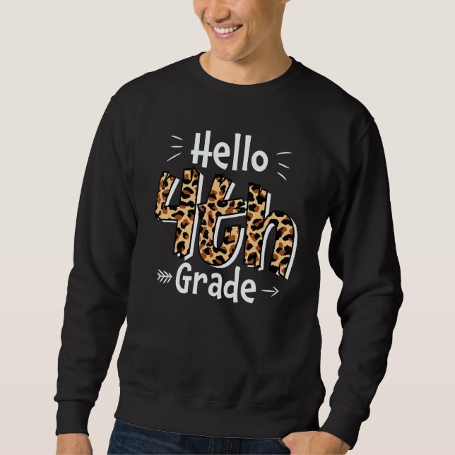 Sudadera Hola Cuarto Grado Cute 4º Grado (Anverso)