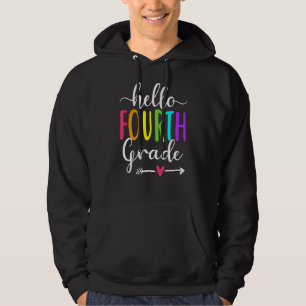 Sudadera Hola, Cuarto Grado De Vuelta A La Escuela, Enseñan