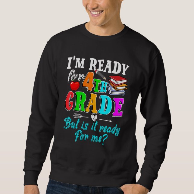 Sudadera Hola Equipo Cuarto Grado Profesor Estudiante De Vu (Anverso)