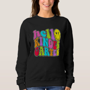Sudadera Hola equipo de kindergarten Kinder vuelve al coleg