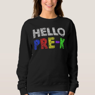 Sudadera Hola Equipo De Preescolar Kinder De Vuelta Al Prof
