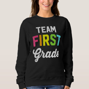Sudadera Hola equipo de primer grado 1er grado de vuelta al