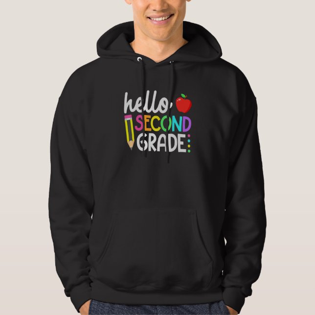 Sudadera Hola equipo de segundo grado 2º grado Volver a la  (Anverso)