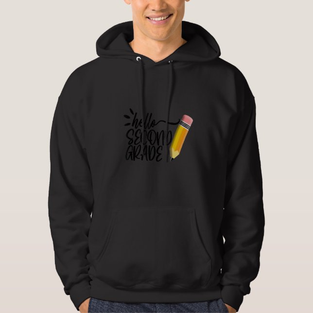 Sudadera Hola equipo de segundo grado 2º grado Volver a la  (Anverso)