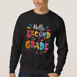 Sudadera Hola Equipo De Segundo Grado 2do Grado De Regreso 