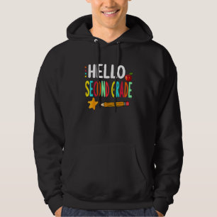 Sudadera Hola equipo de segundo grado 2do grado de vuelta a