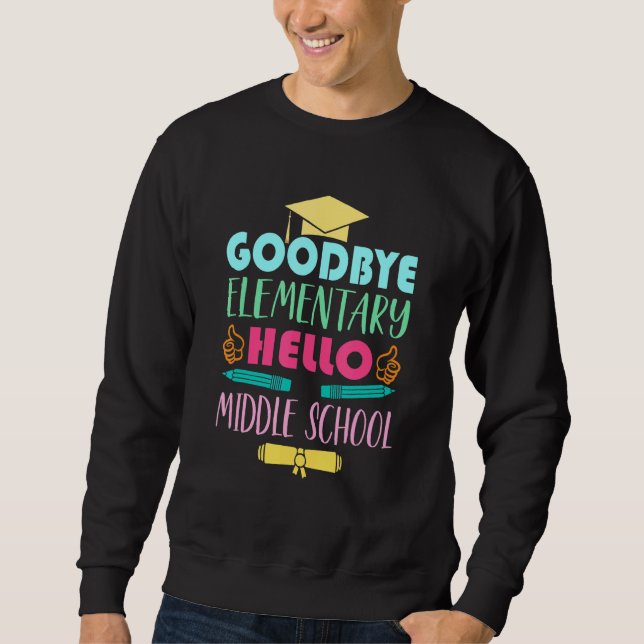 Sudadera Hola Escuela Secundaria de Educación Primaria (Anverso)