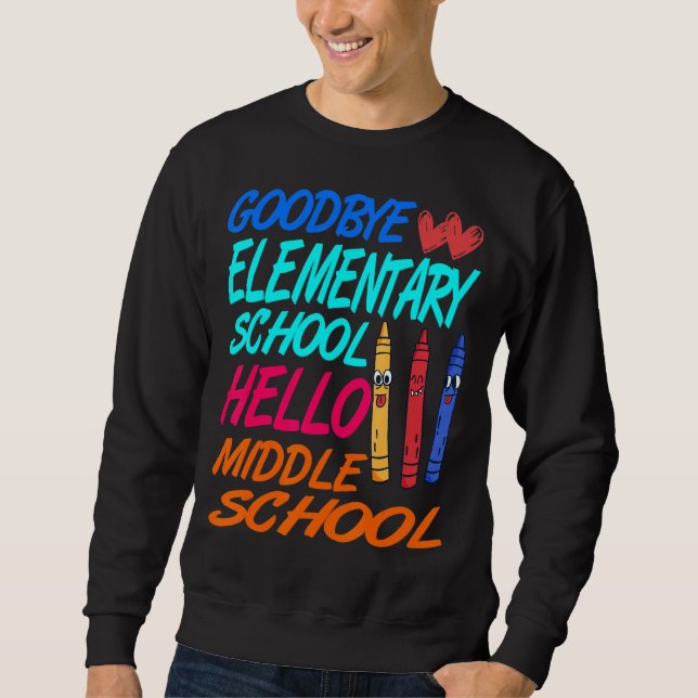 Sudadera Hola estudiante de grado de secundaria presente (Anverso)