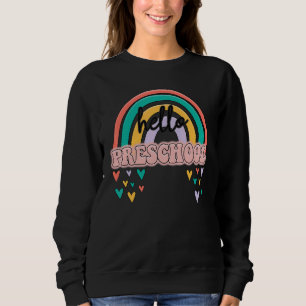 Sudadera Hola Estudiante De Preescolar Boho Rainbow Primer