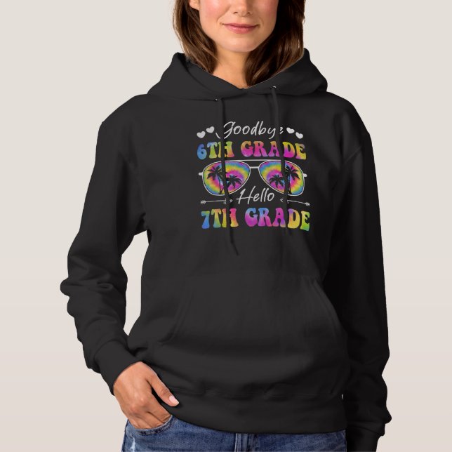 Sudadera Hola, estudiante de séptimo grado de vuelta a la e (Anverso)