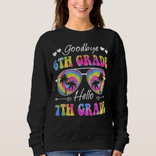 Sudadera Hola, estudiante de séptimo grado de vuelta a la e