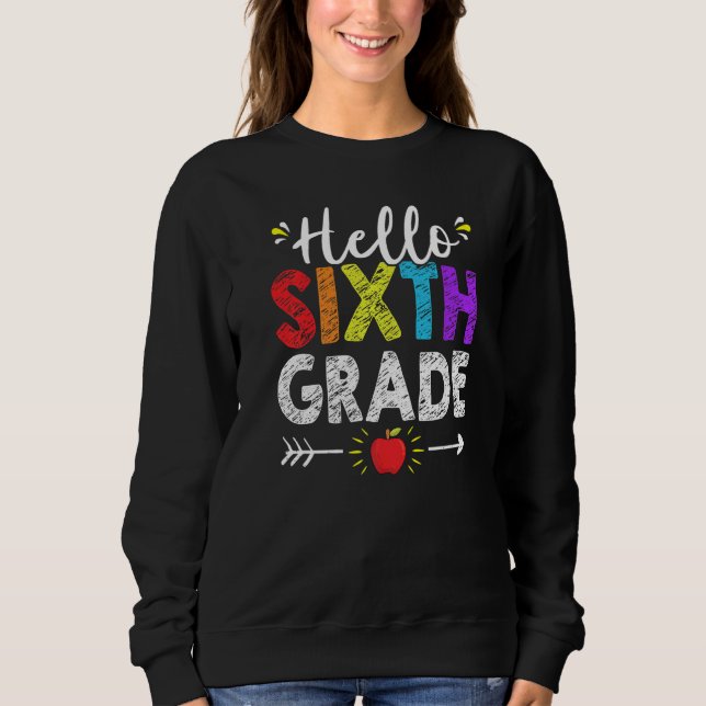 Sudadera Hola, estudiante de sexto grado de profesores de e (Anverso)