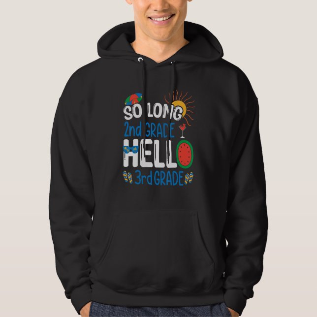 Sudadera Hola, estudiante de tercer grado, 2° grado (Anverso)