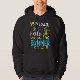 Sudadera Hola, estudiante de verano de 7º grado Hola