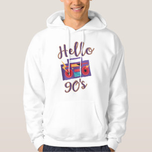 Sudadera Hola grabadora de radio con casete de los 90