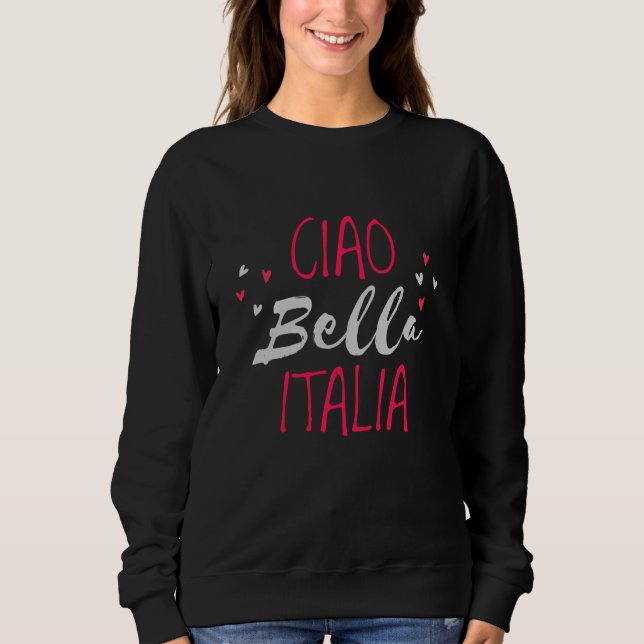 Sudadera Hola hermosa Italia (Anverso)