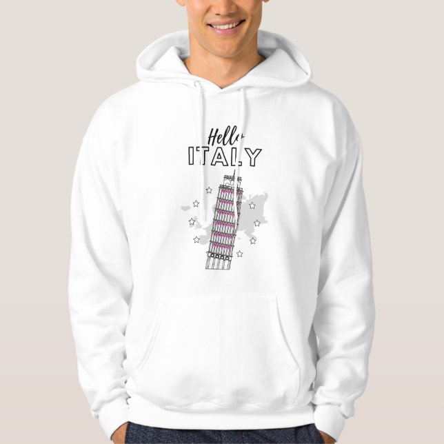 Sudadera Hola Italia Hoodie (Anverso)