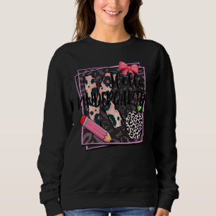 Sudadera Hola Kindergarten Leopardo Rosa Vuelta al Colegio 