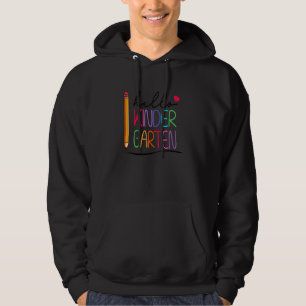 Sudadera Hola Kindergarten Prek Grad Primer Día De Vuelta A