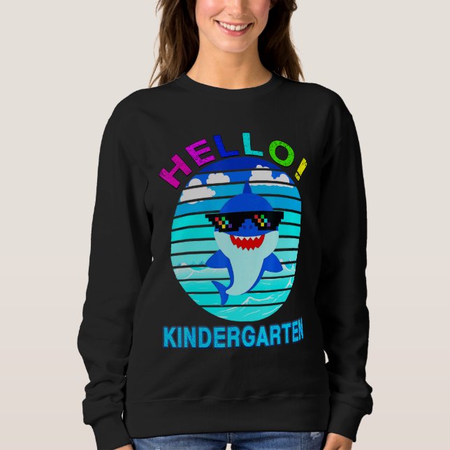 Sudadera Hola Kindergarten Shark Baby (Anverso)