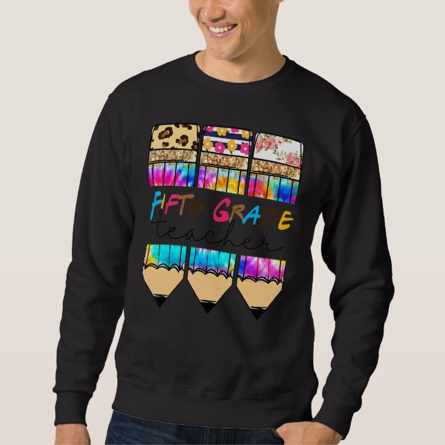 Sudadera Hola Lápiz de Tinte de Corbata de Leopardo de Quin (Anverso)