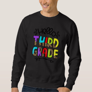 Sudadera Hola Leopard De Tercer Grado De Vuelta A La Maestr