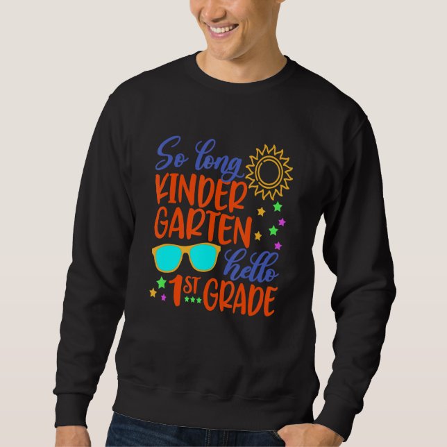 Sudadera Hola maestro de primer grado de guardería (Anverso)