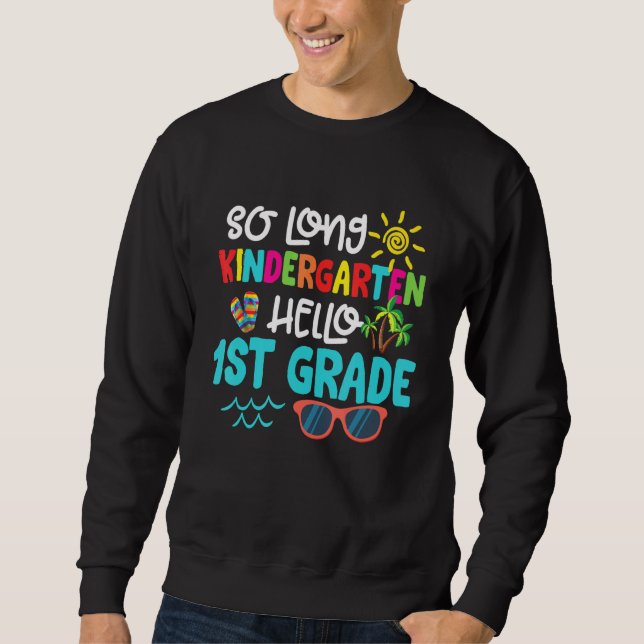 Sudadera Hola maestro de primer grado de guardería (Anverso)