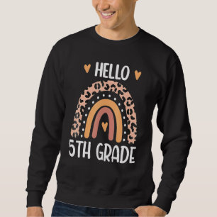 Sudadera Hola maestros arcoiris de 5to grado niños de vuelt