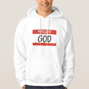 Sudadera Hola mi nombre es dios