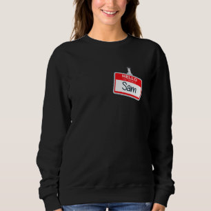Sudadera Hola Mi Nombre Es Sam Funny Halloween Custome Name