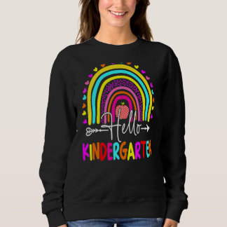 Sudadera Hola Niños De La Escuela Infantil Arcoiris Regresa