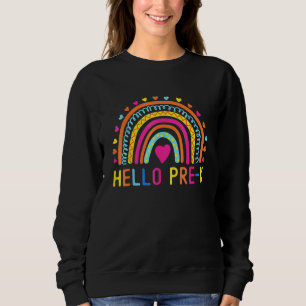 Sudadera Hola niños preescolares del arco iris de preescola