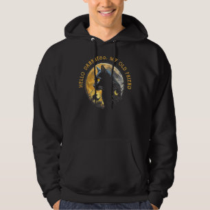 Sudadera Hola Oscuridad Mi viejo amigo Funny Cat Moon