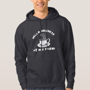 Sudadera hola oscuridad mi viejo amigo humor de café divert